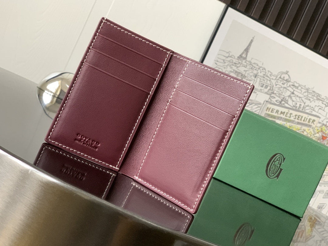Goyard/SAINT-PIERRE-Card-Holder-11x1.5cm-Burgundy/img_003