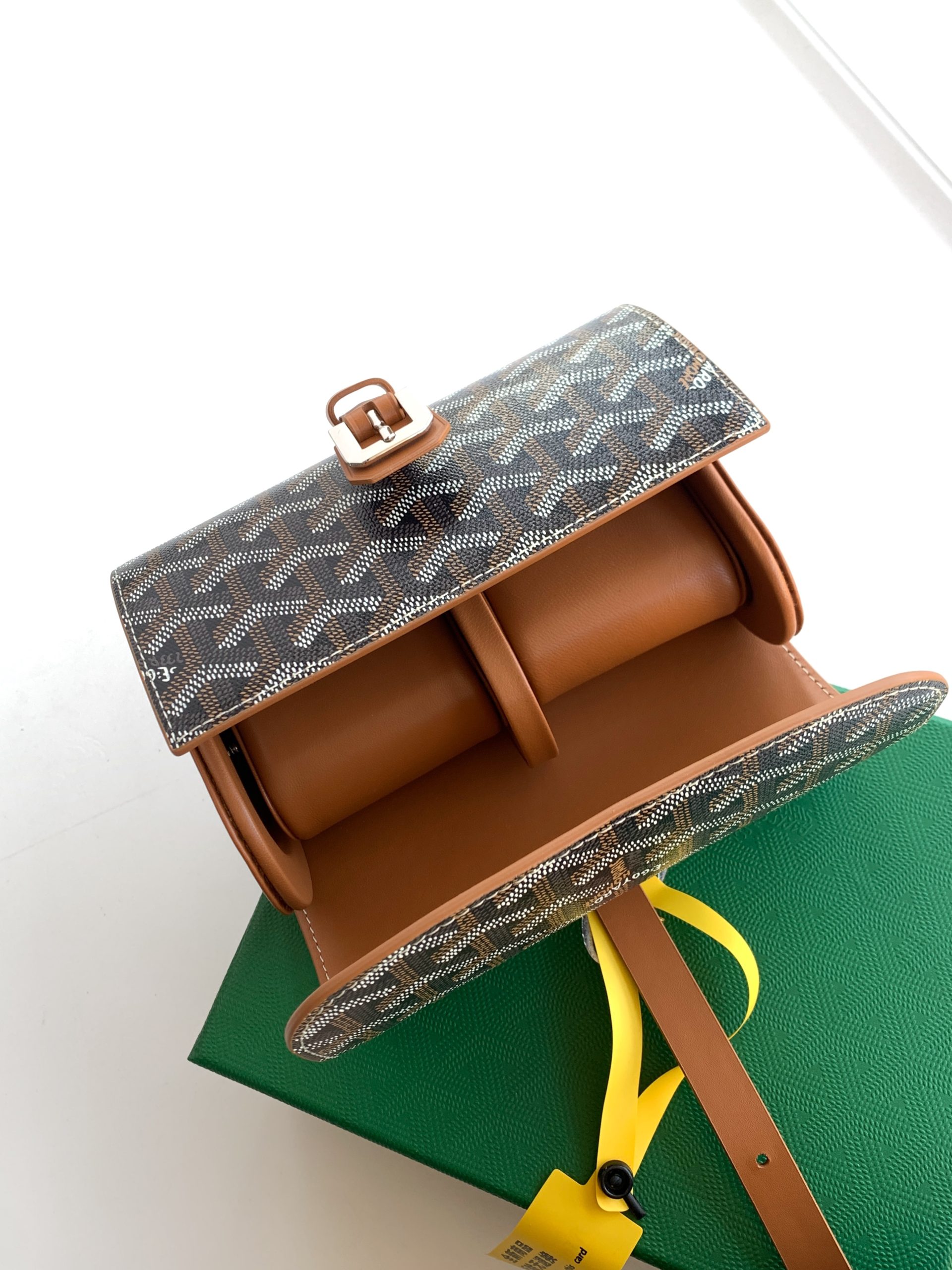 Goyard/VOYAGE-DOUBLE-Watches-box-16x10.5cm-Black&Brown/img_004