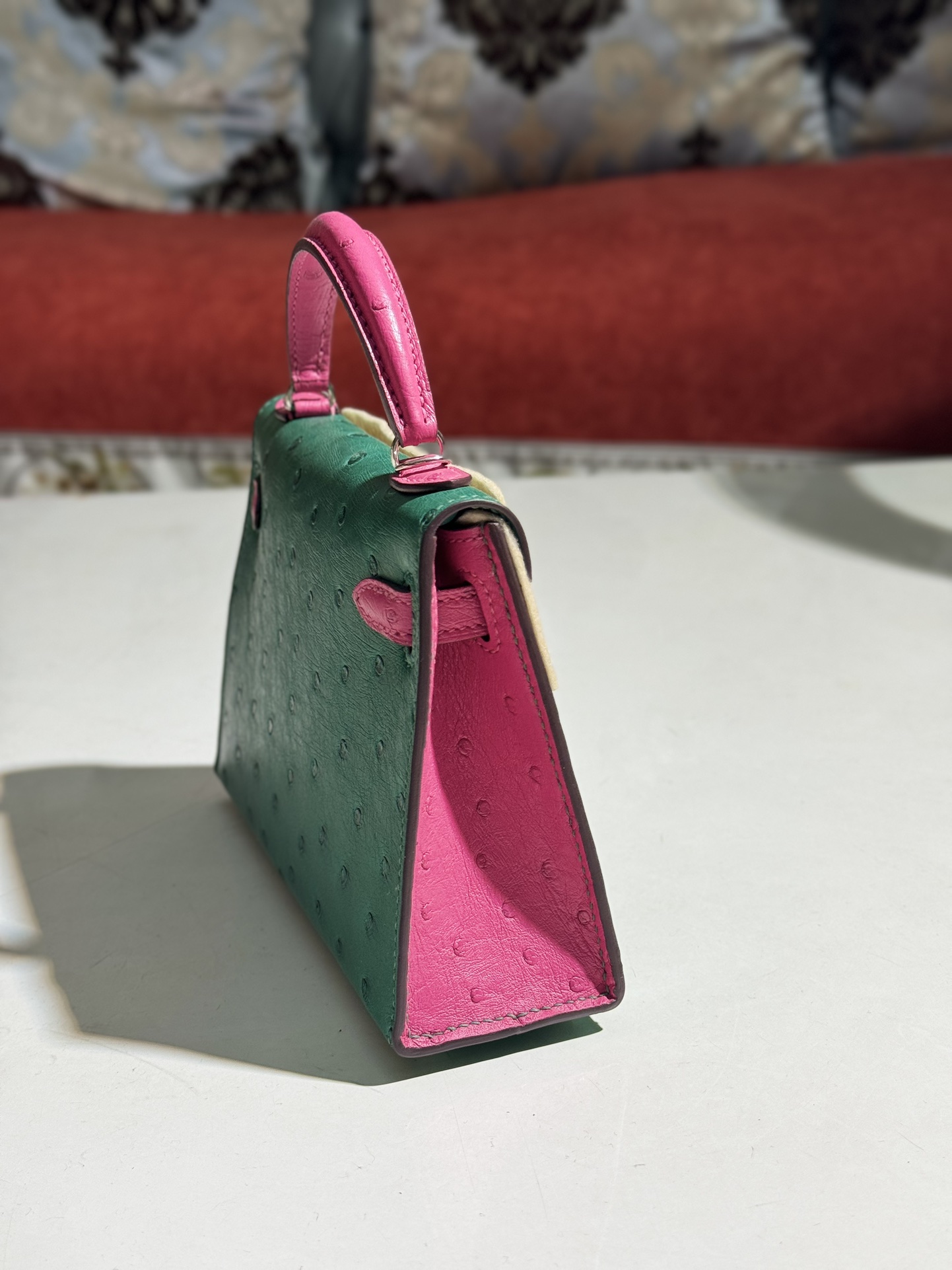 Kelly/Mini-Kelly-Ostrich-Green&RoseRed/img_005
