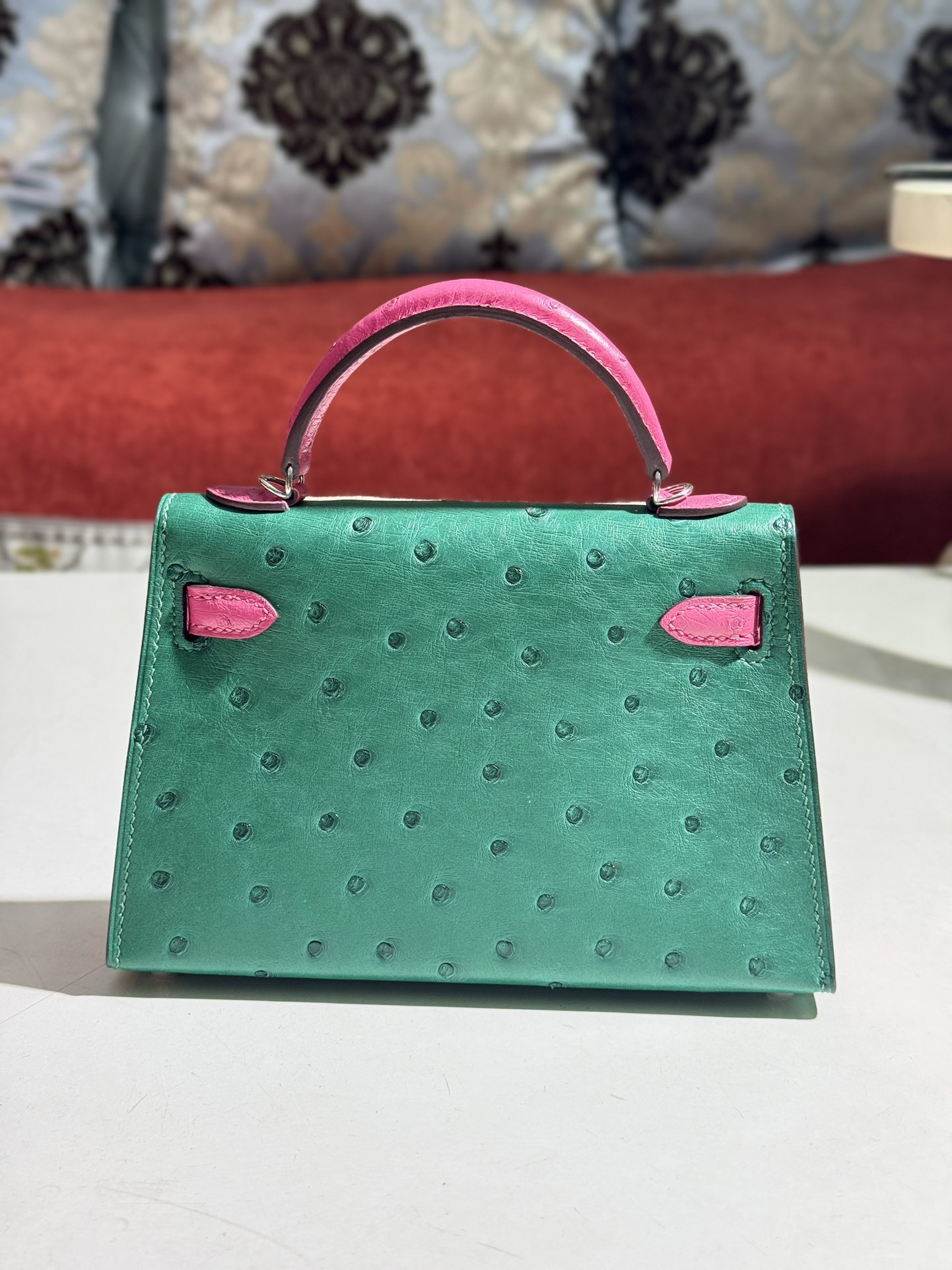 Kelly/Mini-Kelly-Ostrich-Green&RoseRed/img_006
