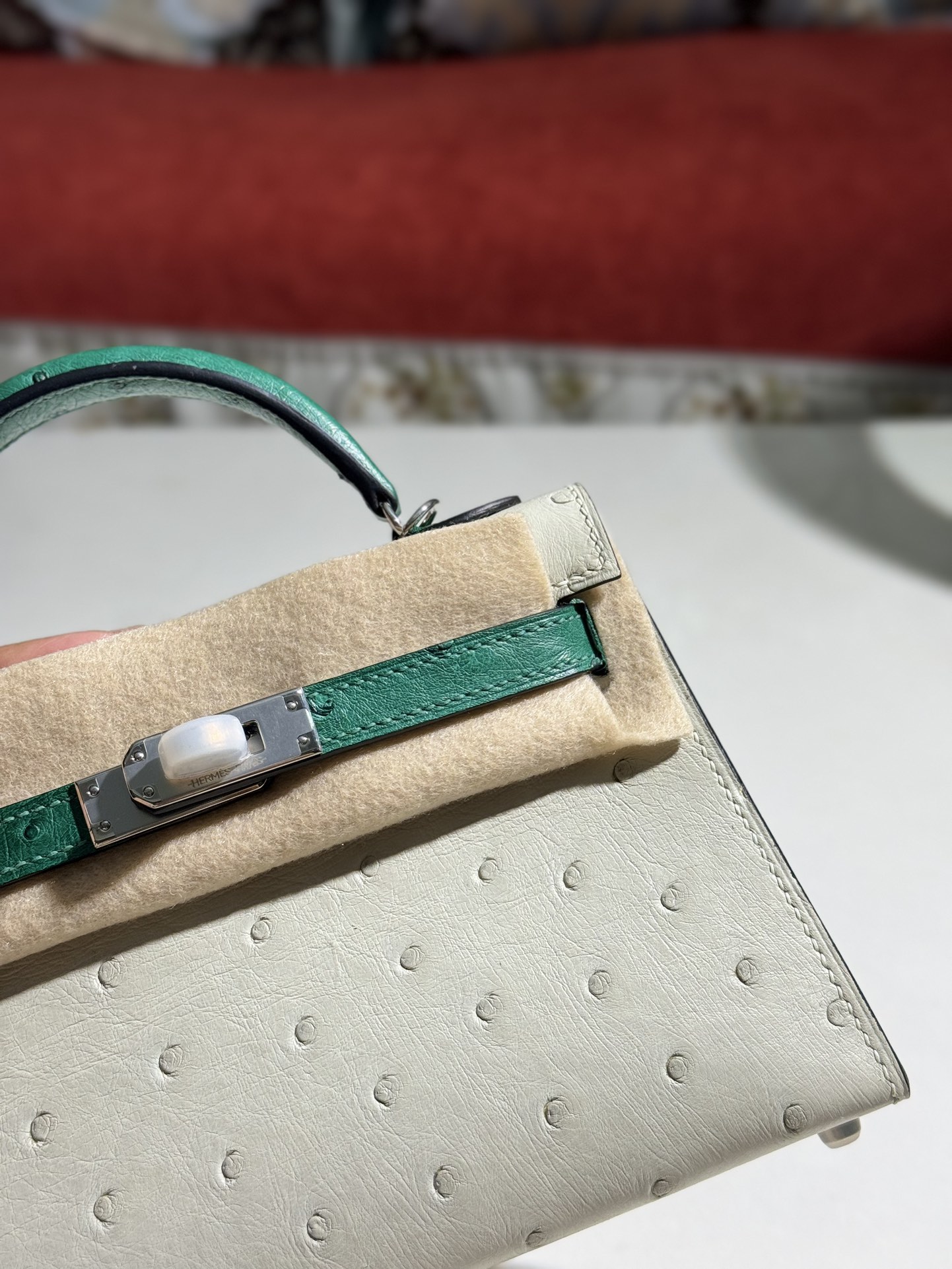 Kelly/Mini-Kelly-Ostrich-Milkshake&Green/img_003