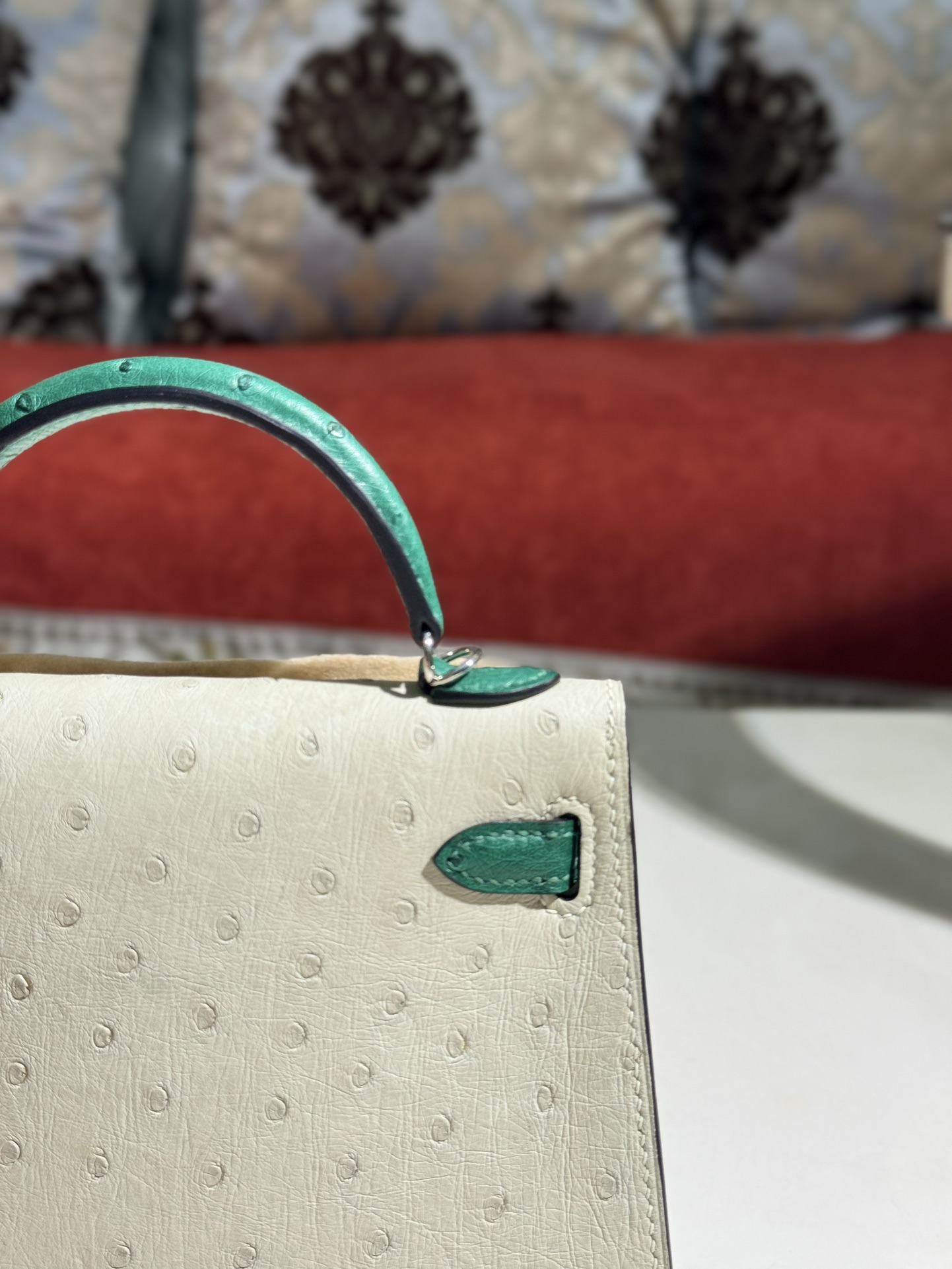 Kelly/Mini-Kelly-Ostrich-Milkshake&Green/img_005