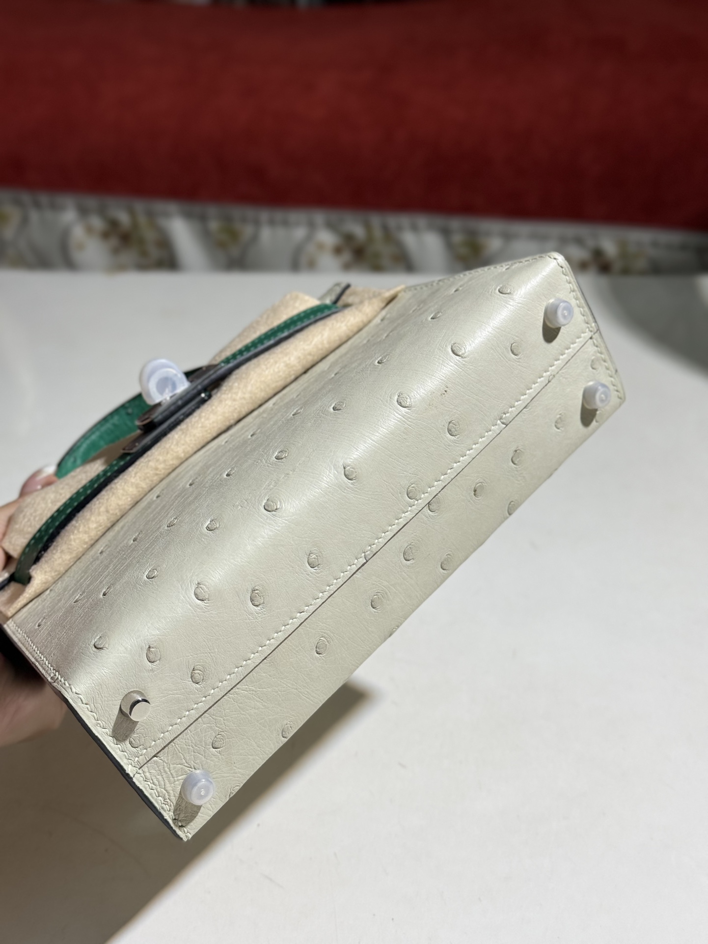 Kelly/Mini-Kelly-Ostrich-Milkshake&Green/img_007